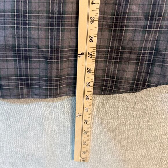 UNTUCKit Shirt Mens XL Gray Plaid Devitt WF Long Sleeve Button Down Cotton Soft - Picture 5 of 10